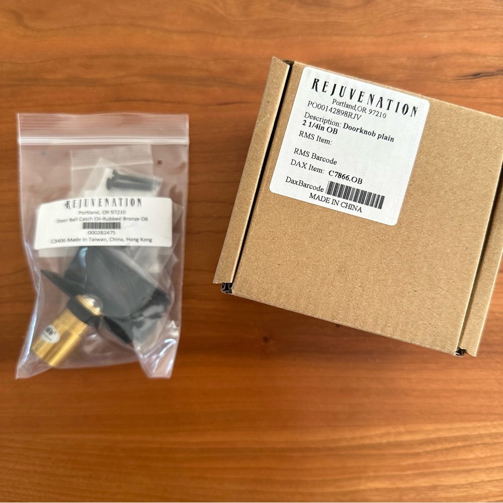 Rejuvenation Hardware 2 1/4in Brass Knob